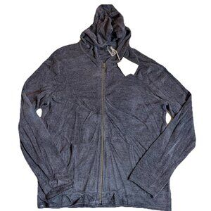 Barefoot Dreams Jacket Mens L CozyChic Ultra Lite Full Zip Hooded Jacket UNISEX